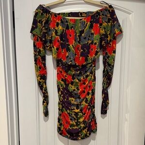 AFRM Ria floral off the shoulder Dress